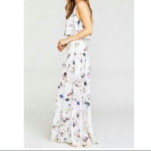 Show Me Your MuMu Maxi floral skirt multi colored L - Picture 1 of 9